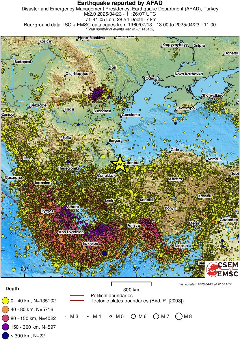 wide historical seismicity