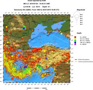 wide historical seismicity