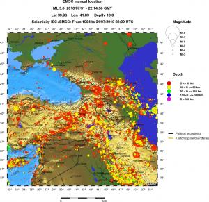 wide historical seismicity