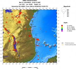 wide historical seismicity