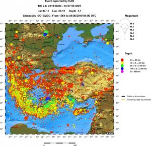 wide historical seismicity