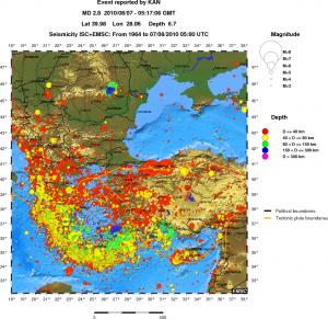 wide historical seismicity