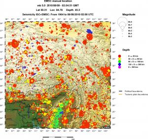 wide historical seismicity