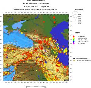 wide historical seismicity