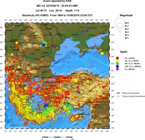 wide historical seismicity