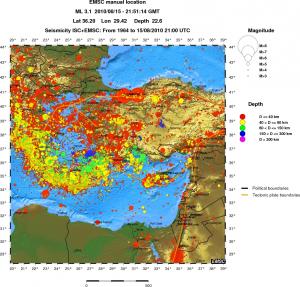 wide historical seismicity