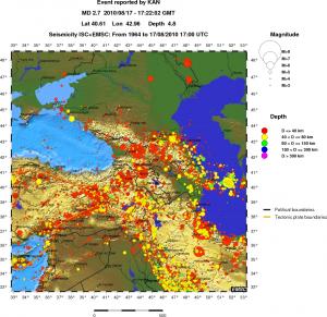 wide historical seismicity
