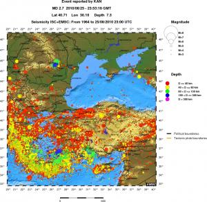 wide historical seismicity