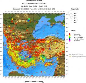 wide historical seismicity