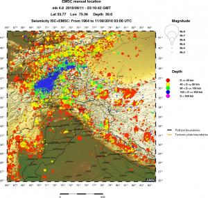 wide historical seismicity