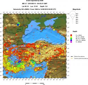 wide historical seismicity