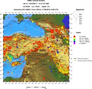 wide historical seismicity