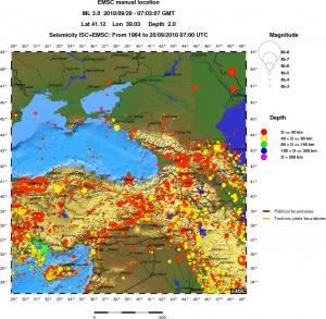 wide historical seismicity