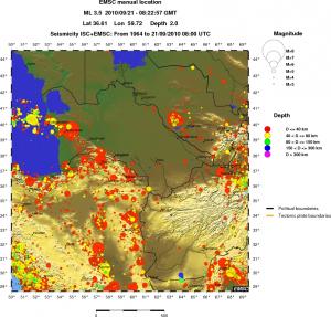 wide historical seismicity