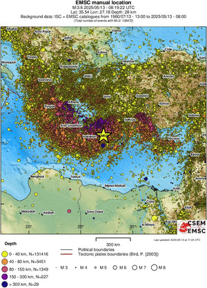 wide historical seismicity
