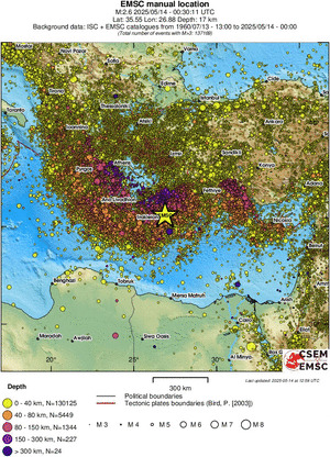 wide historical seismicity