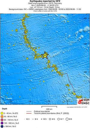 wide historical seismicity