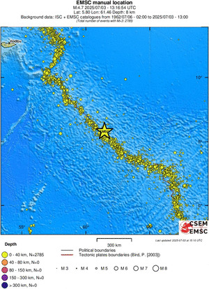 wide historical seismicity