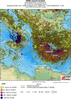 wide historical seismicity