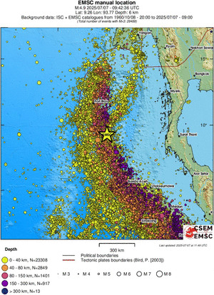 wide historical seismicity