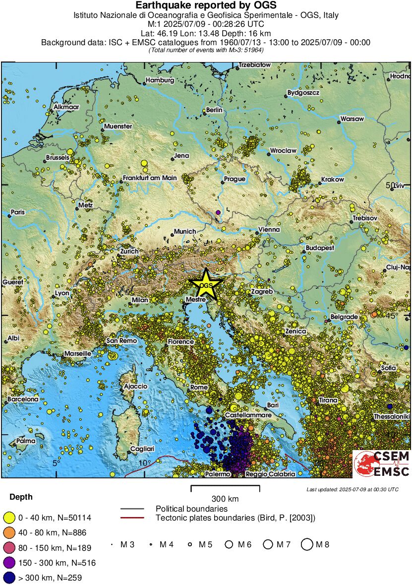 wide historical seismicity