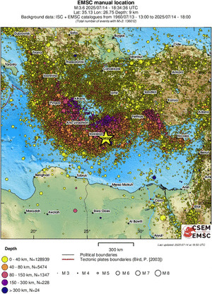 wide historical seismicity