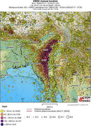 wide historical seismicity