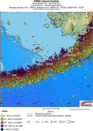 wide historical seismicity