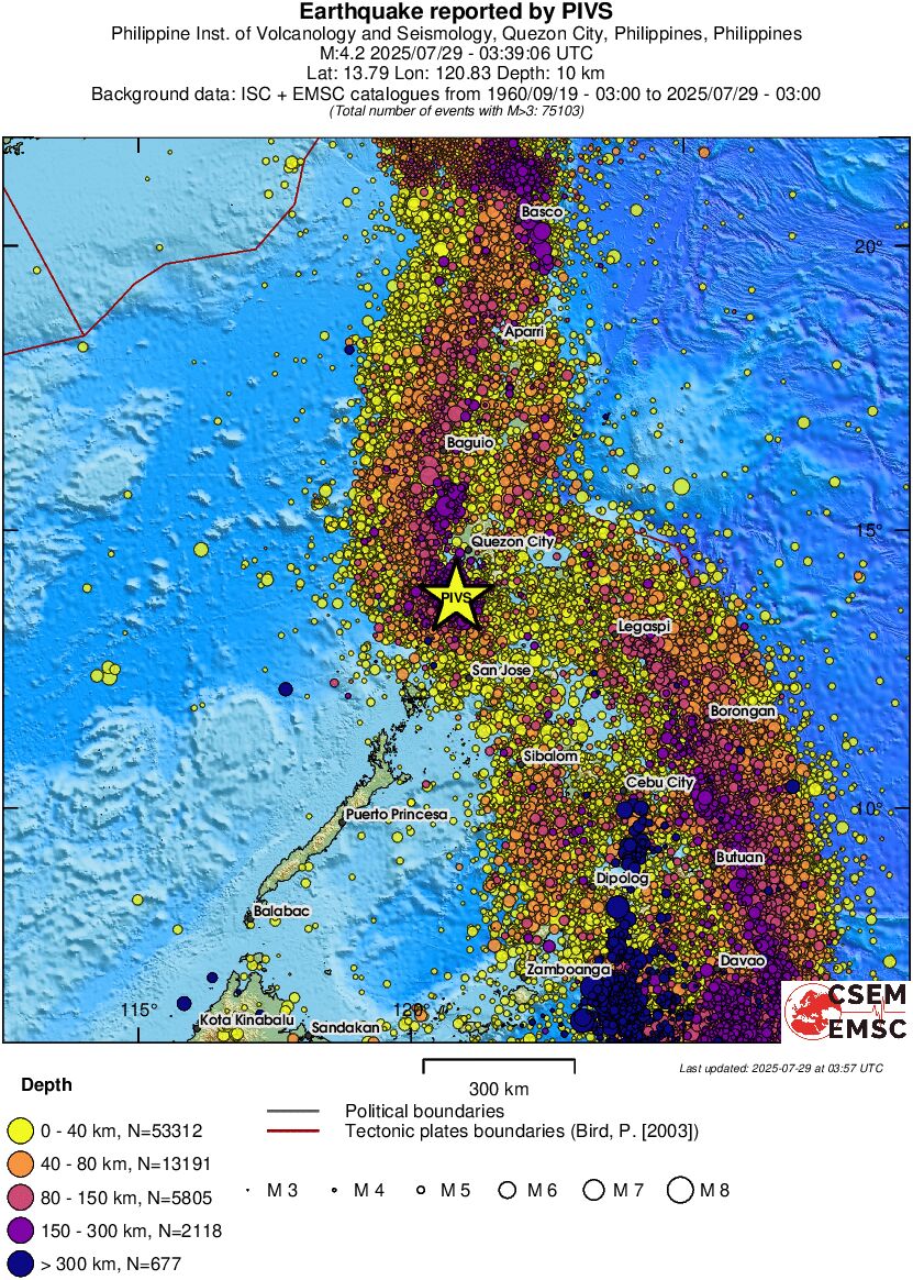 wide historical seismicity