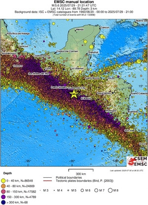 wide historical seismicity