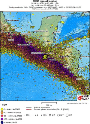wide historical seismicity