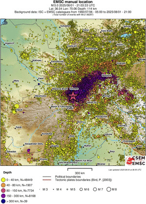 wide historical seismicity