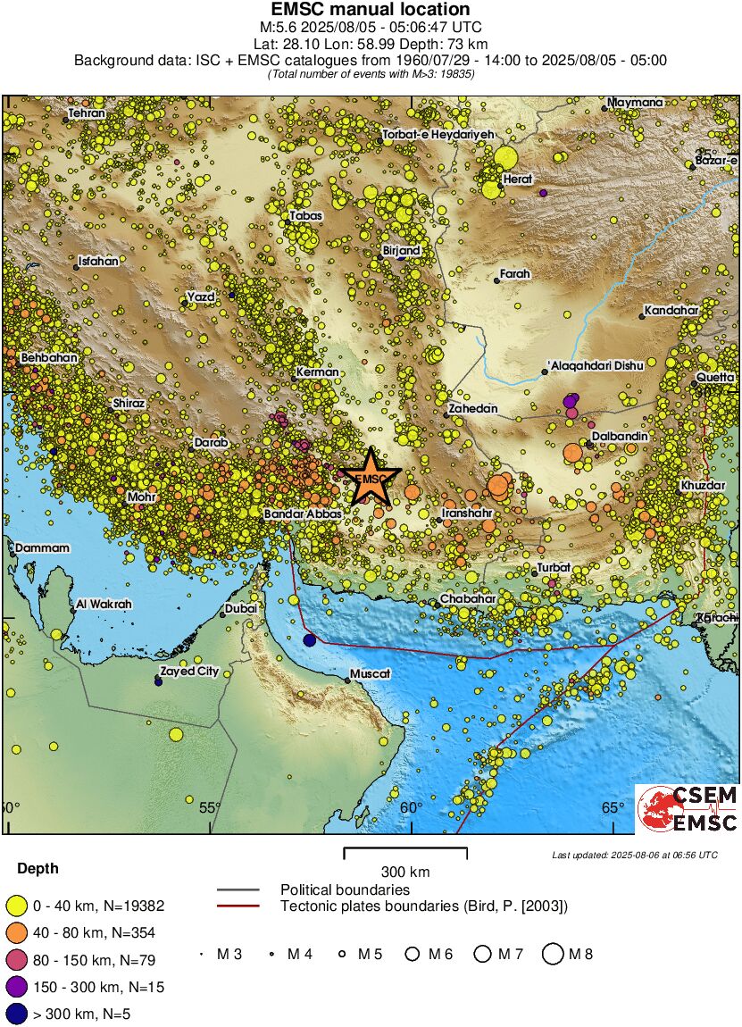wide historical seismicity