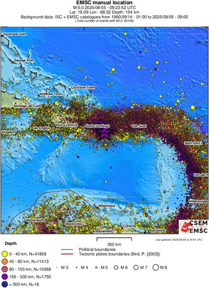 wide historical seismicity