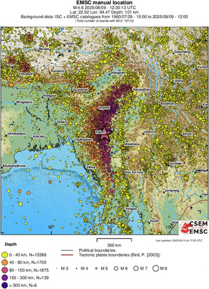 wide historical seismicity