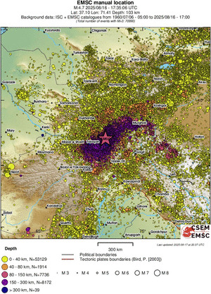 wide historical seismicity