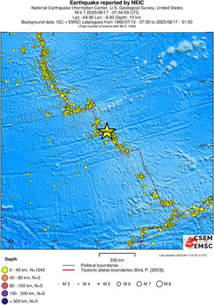 wide historical seismicity