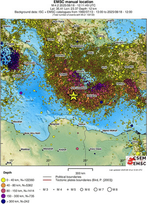 wide historical seismicity