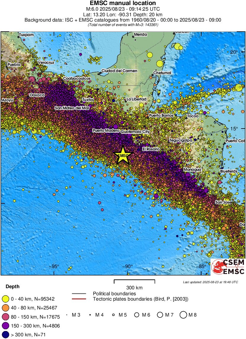 wide historical seismicity