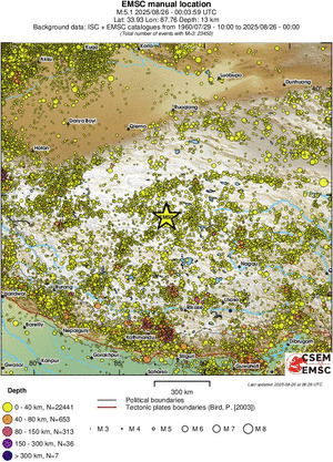 wide historical seismicity
