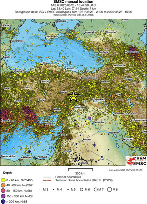 wide historical seismicity