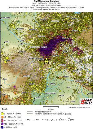 wide historical seismicity