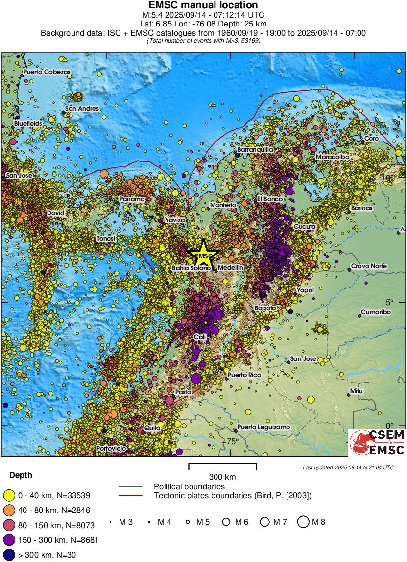 wide historical seismicity