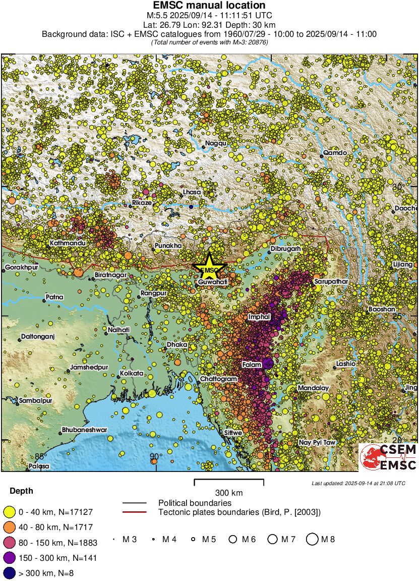wide historical seismicity
