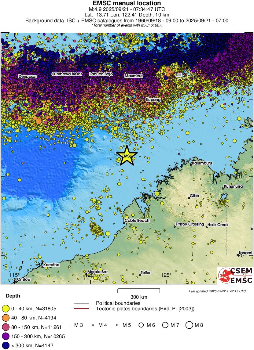 wide historical seismicity