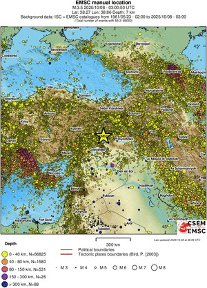 wide historical seismicity