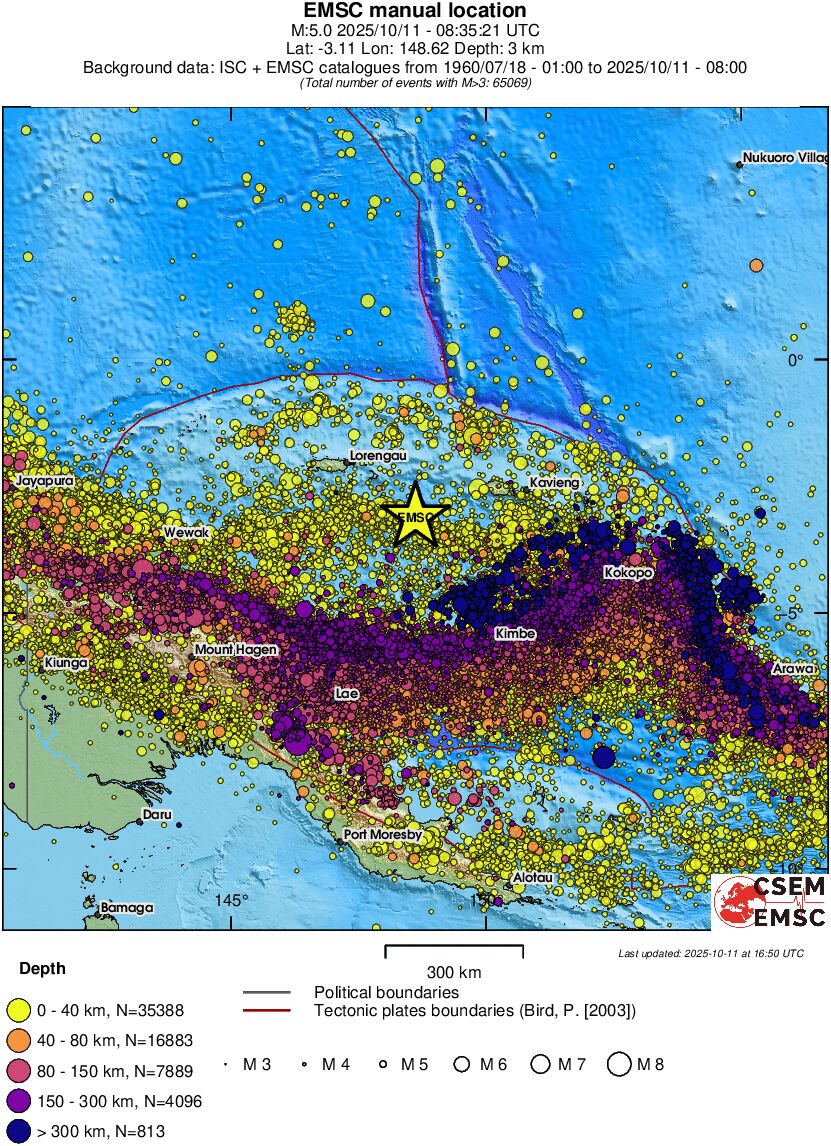 wide historical seismicity