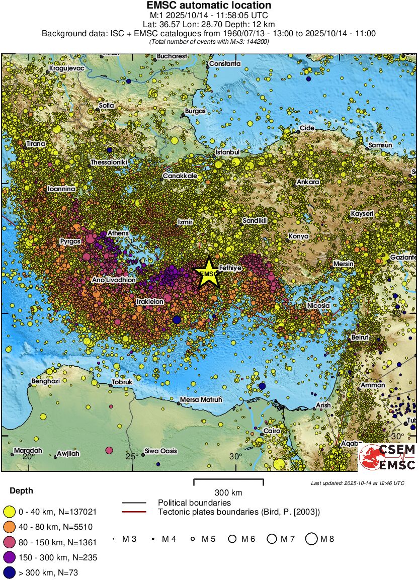 wide historical seismicity