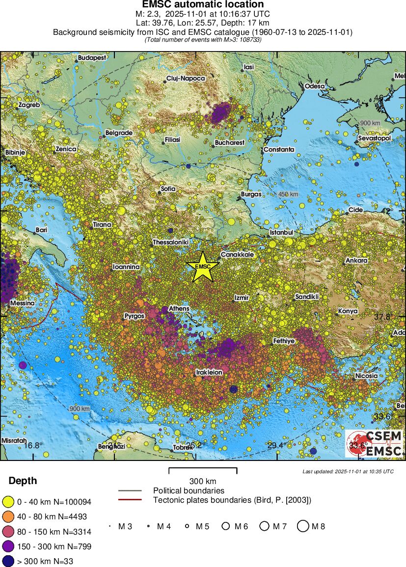 wide historical seismicity