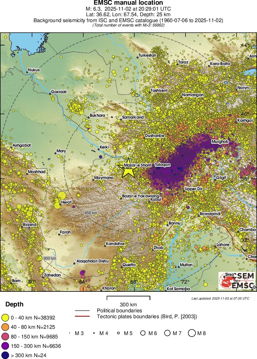 wide historical seismicity